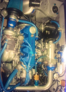 27MAT’s Exa engine bay before sale in 2005